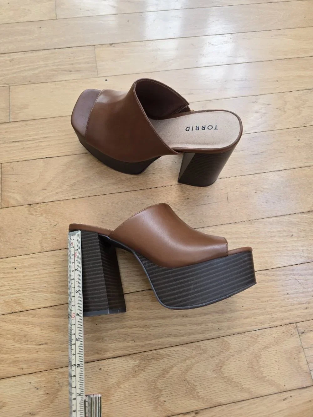 Torrid | Cognac Brown Monochrome Block Heel Platform Sandals | WMS 7.5